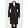 Green fitted coat
