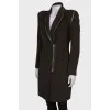 Green fitted coat