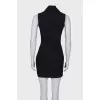 Black dress with zipper fastening