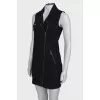 Black dress with zipper fastening