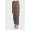 Linen brown trousers