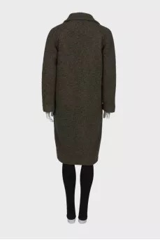 Green coat on the belt