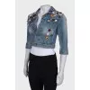 Denim jacket with badges