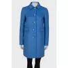 Wool blue coat