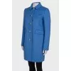 Wool blue coat