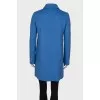 Wool blue coat