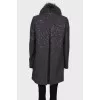 Gray coat with sequins