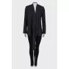 Asymmetrical drawstring jacket