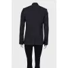Asymmetrical drawstring jacket