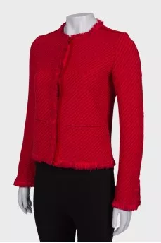 Red jacket with fringe