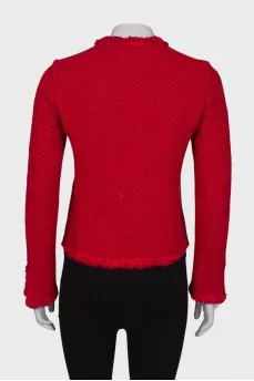 Red jacket with fringe