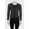 Jacket with silver mesh