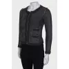 Jacket with silver mesh