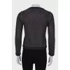 Jacket with silver mesh