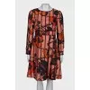 Printed fitted dress