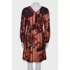 Printed fitted dress
