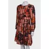 Printed fitted dress