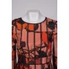 Printed fitted dress