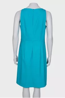 Blue dress with tucks