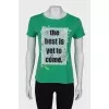 Green printed T-shirt