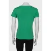 Green printed T-shirt