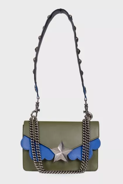 Star leather bag