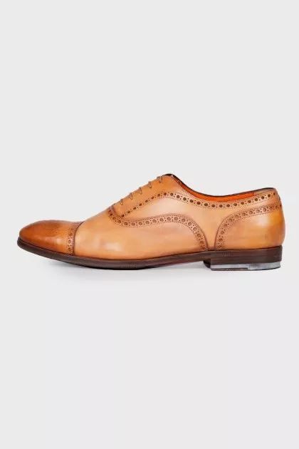 Men's leather brogues