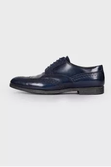 Men's dark blue brogues