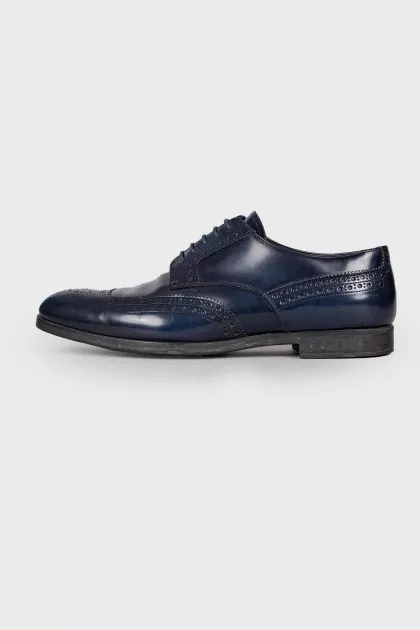 Men's dark blue brogues