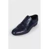 Men's dark blue brogues