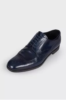 Men's dark blue brogues