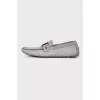 Men's gray suede shoes