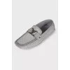 Men's gray suede shoes