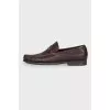 Men's brown leather shoes