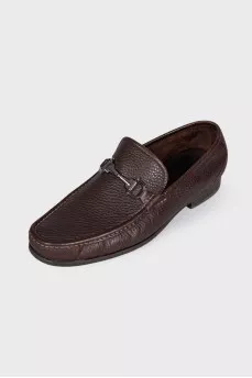 Men's brown leather shoes