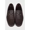 Men's brown leather shoes