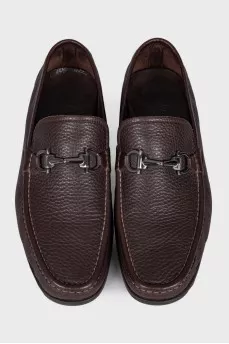 Men's brown leather shoes