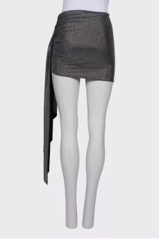 Mini skirt with rhinestones