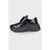 Chunky perforated sneakers