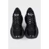 Chunky perforated sneakers
