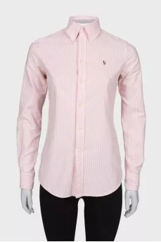 Pink striped shirt