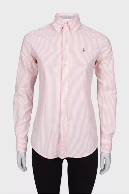 Pink striped shirt