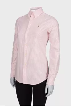 Pink striped shirt