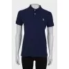 Blue polo shirt