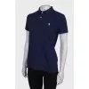 Blue polo shirt