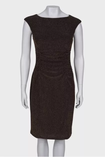 Golden dress with tag