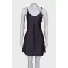Graphite slip dress