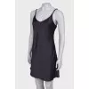 Graphite slip dress