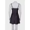 Graphite slip dress