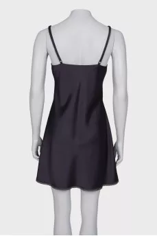 Graphite slip dress